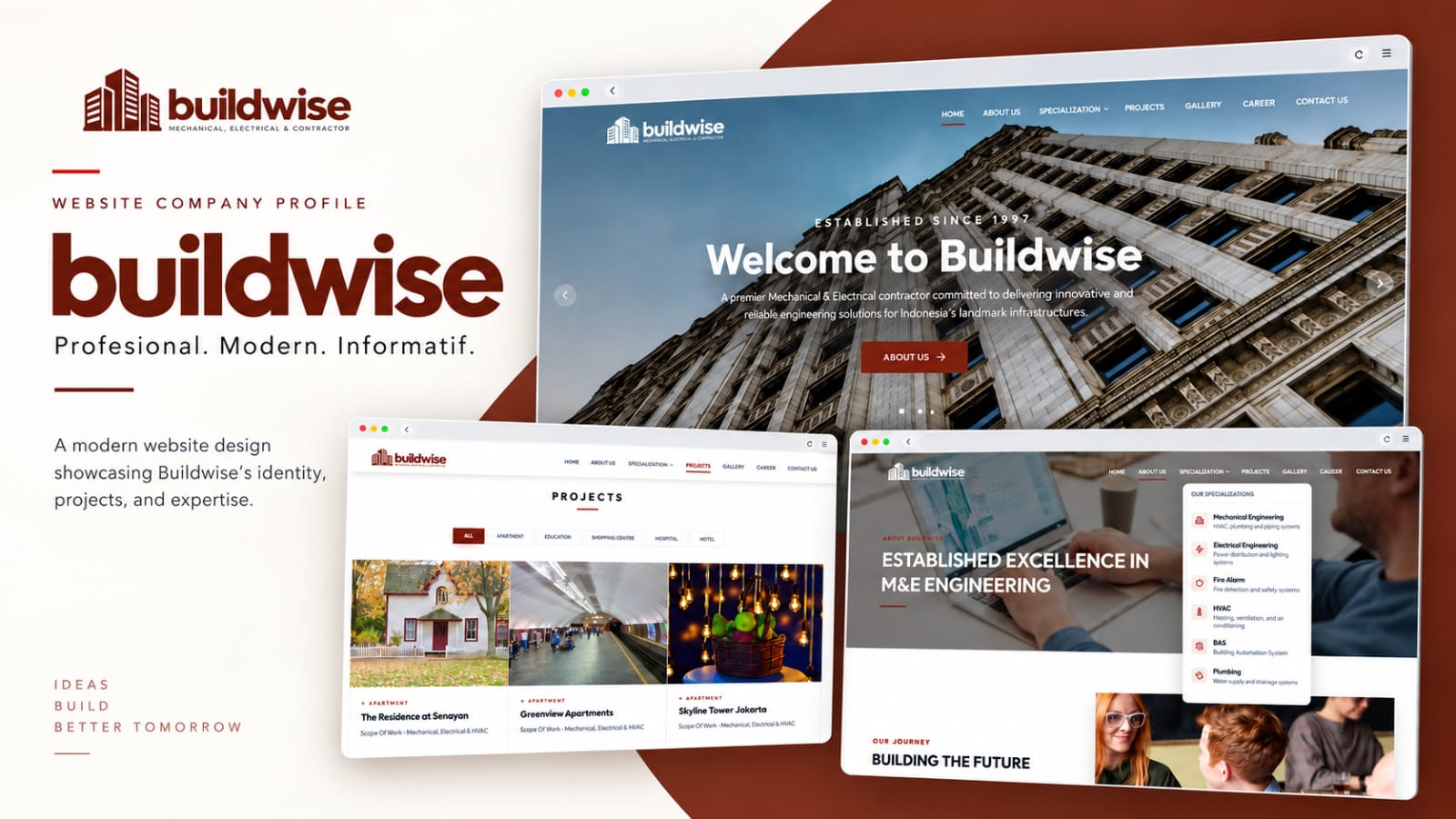 Buildwise — Premium Corporate Website Template for Mechanical & Electrical Contractors
